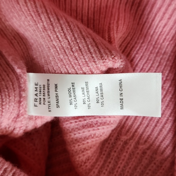 Nwt Frame Denim Wool & Cashmere Puff Sleeve Sweater - Picture 15 of 16